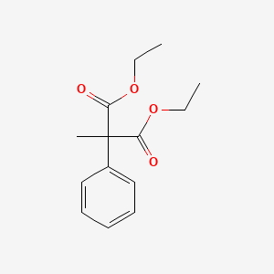 Diethyl 2-methyl-2-phenylmalonate chemical structure (CAS 34009-61-5)