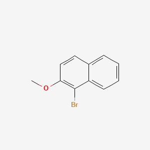 1-Bromo-2-methoxynaphthalene chemical structure (CAS 3401-47-6)