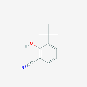 3-(tert-Butyl)-2-hydroxybenzonitrile chemical structure (CAS 340131-70-6)