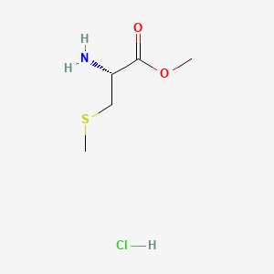 (R)-Methyl 2-amino-3-(methylthio)propanoate hydrochloride chemical structure (CAS 34017-27-1)