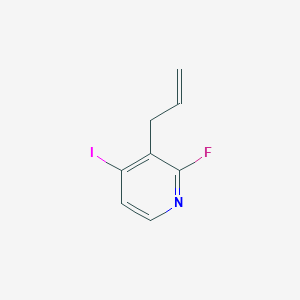 3-Allyl-2-fluoro-4-iodopyridine chemical structure (CAS 340268-75-9)