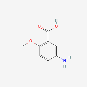 5-Amino-2-methoxybenzoic acid chemical structure (CAS 3403-47-2)