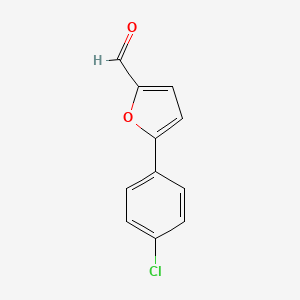 5-(4-Chlorophenyl)furan-2-carbaldehyde chemical structure (CAS 34035-03-5)