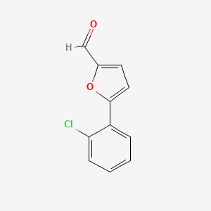 5-(2-Chlorophenyl)furan-2-carbaldehyde chemical structure (CAS 34035-04-6)