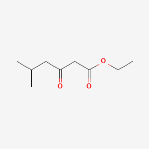 Ethyl 5-methyl-3-oxohexanoate chemical structure (CAS 34036-16-3)