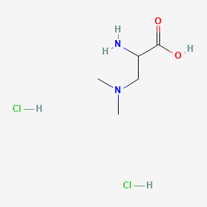 2-Amino-3-(dimethylamino)propanoic acid dihydrochloride chemical structure (CAS 34064-27-2)