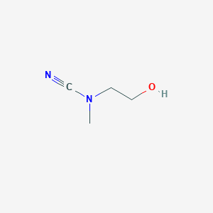 N-(2-Hydroxyethyl)-N-methylcyanamide chemical structure (CAS 34065-05-9)