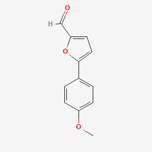 5-(4-Methoxyphenyl)furan-2-carbaldehyde chemical structure (CAS 34070-33-2)