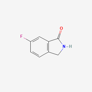 6-Fluoroisoindolin-1-one chemical structure (CAS 340702-10-5)