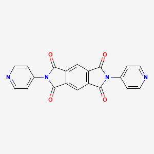 2,6-Di(pyridin-4-yl)pyrrolo[3,4-f]isoindole-1,3,5,7(2H,6H)-tetraone chemical structure (CAS 34072-51-0)