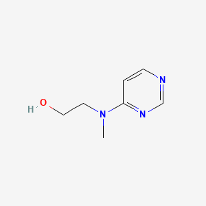 2-(Methyl(pyrimidin-4-yl)amino)ethan-1-ol chemical structure (CAS 340742-86-1)