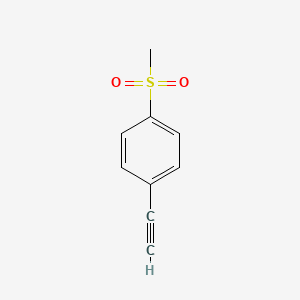 1-Ethynyl-4-(methylsulfonyl)benzene chemical structure (CAS 340771-31-5)