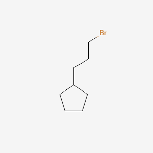 (3-Bromopropyl)cyclopentane chemical structure (CAS 34094-20-7)