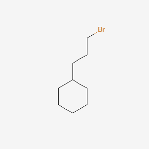 (3-Bromopropyl)cyclohexane chemical structure (CAS 34094-21-8)