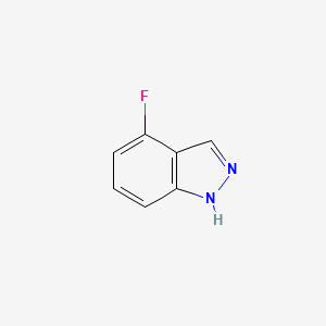 4-Fluoro-1H-indazole chemical structure (CAS 341-23-1)