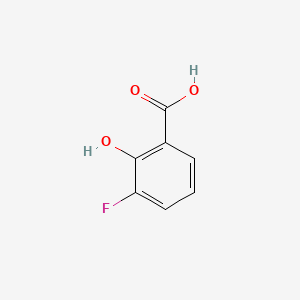 3-Fluoro-2-hydroxybenzoic acid chemical structure (CAS 341-27-5)