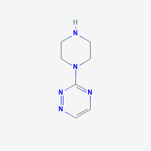 3-(Piperazin-1-yl)-1,2,4-triazine chemical structure (CAS 341010-36-4)