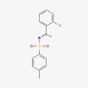 N-(2-Fluorobenzylidene)-4-methylbenzenesulfonamide chemical structure (CAS 341023-38-9)