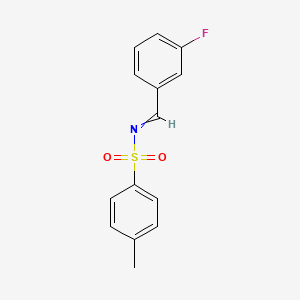 N-(3-Fluorobenzylidene)-4-methylbenzenesulfonamide chemical structure (CAS 341023-47-0)