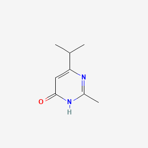 6-Isopropyl-2-methylpyrimidin-4-ol chemical structure (CAS 34126-99-3)