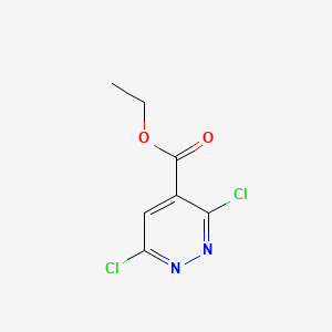 Ethyl 3,6-dichloropyridazine-4-carboxylate chemical structure (CAS 34127-22-5)