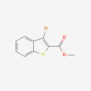 Methyl 3-bromobenzo[b]thiophene-2-carboxylate chemical structure (CAS 34128-30-8)