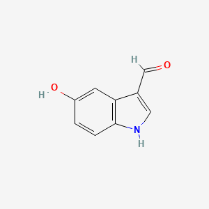5-Hydroxy-1H-indole-3-carbaldehyde chemical structure (CAS 3414-19-5)