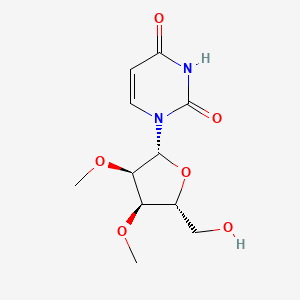 1-((2R,3R,4R,5R)-5-(Hydroxymethyl)-3,4-dimethoxytetrahydrofuran-2-yl)pyrimidine-2,4(1H,3H)-dione chemical structure (CAS 34218-85-4)
