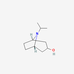 (3-endo)-8-(1-Methylethyl)-8-azabicyclo[3.2.1]octan-3-ol chemical structure (CAS 3423-25-4)