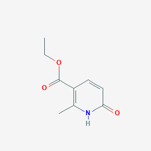 Ethyl 2-methyl-6-oxo-1,6-dihydropyridine-3-carboxylate chemical structure (CAS 3424-43-9)