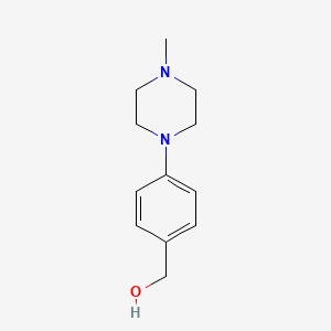 4-(4-Methylpiperazino)benzyl Alcohol chemical structure (CAS 342405-34-9)