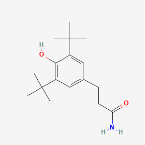 3-(3,5-Di-tert-butyl-4-hydroxyphenyl)propanamide chemical structure (CAS 34249-71-3)