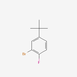 2-Bromo-4-(tert-butyl)-1-fluorobenzene chemical structure (CAS 34252-94-3)