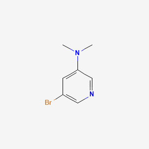 5-Bromo-N,N-dimethylpyridin-3-amine chemical structure (CAS 342602-87-3)