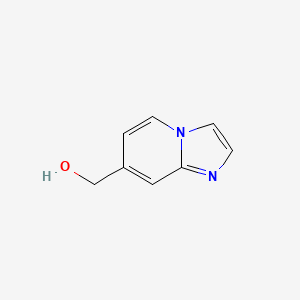 Imidazo[1,2-a]pyridine-7-methanol chemical structure (CAS 342613-80-3)