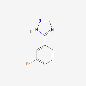 3-(3-Bromophenyl)-4H-1,2,4-triazole chemical structure (CAS 342617-08-7)