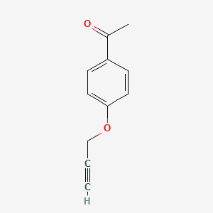 1-(4-(Prop-2-yn-1-yloxy)phenyl)ethanone chemical structure (CAS 34264-14-7)