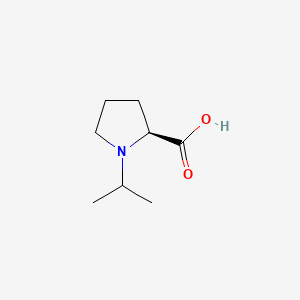 (S)-1-Isopropylpyrrolidine-2-carboxylic acid chemical structure (CAS 342793-00-4)
