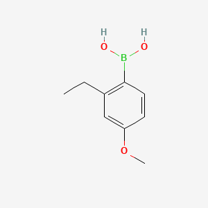 (2-Ethyl-4-methoxyphenyl)boronic acid chemical structure (CAS 342899-07-4)