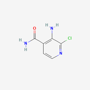 3-Amino-2-chloroisonicotinamide chemical structure (CAS 342899-34-7)