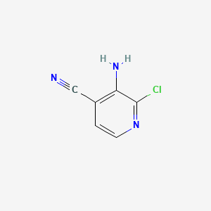 3-Amino-2-chloroisonicotinonitrile chemical structure (CAS 342899-37-0)