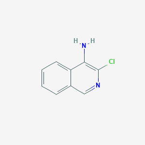 3-Chloroisoquinolin-4-amine chemical structure (CAS 342899-38-1)
