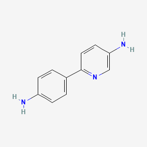 6-(4-Aminophenyl)pyridin-3-amine chemical structure (CAS 34295-27-7)