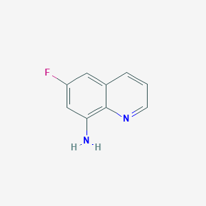 6-Fluoroquinolin-8-amine chemical structure (CAS 343-54-4)
