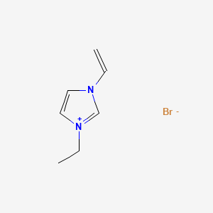 3-Ethyl-1-vinyl-1H-imidazol-3-ium bromide chemical structure (CAS 34311-88-1)