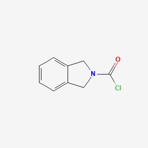 Isoindoline-2-carbonyl chloride chemical structure (CAS 3432-58-4)