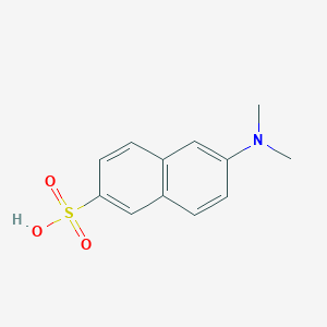 6-(Dimethylamino)naphthalene-2-sulfonic acid chemical structure (CAS 34322-51-5)