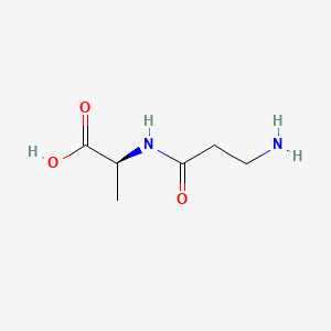 (S)-2-(3-Aminopropanamido)propanoic acid chemical structure (CAS 34322-87-7)
