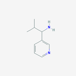 2-Methyl-1-(3-pyridyl)-1-propylamine chemical structure (CAS 343270-47-3)