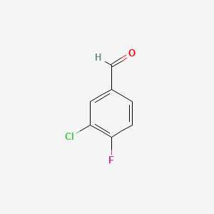 3-Chloro-4-fluorobenzaldehyde chemical structure (CAS 34328-61-5)
